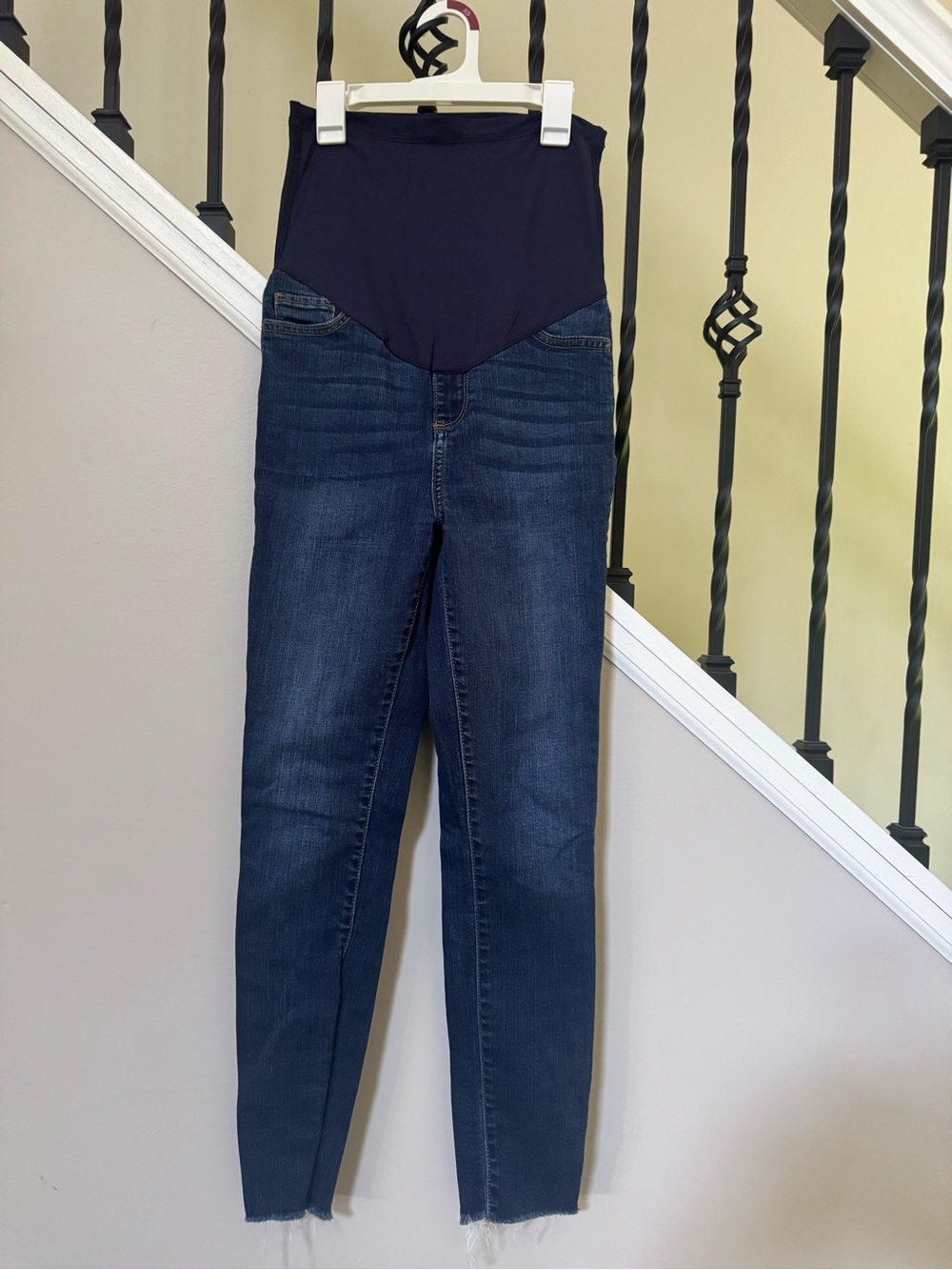 Pinkblush Navy and Dark Blue Maternity Skinny Jeans